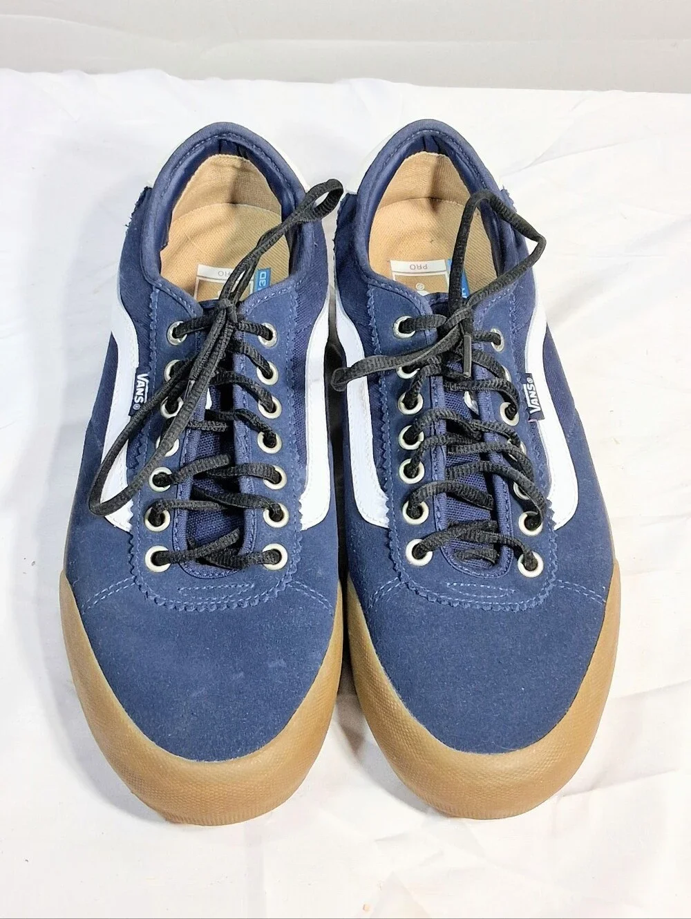 Size 10 Vans Suede Blue  Gum Soles Chima Ferguson Durable Pro Skateboard Shoes